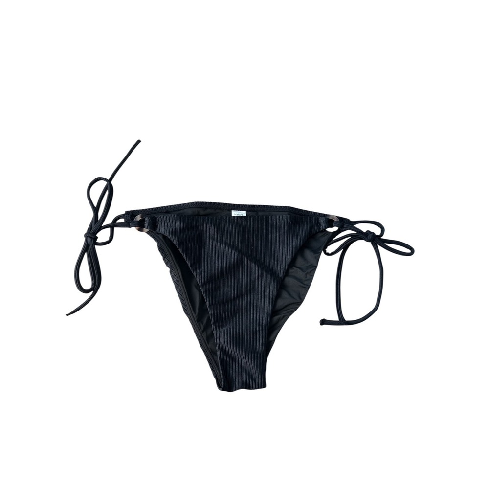 Halara Ribbed Tie Side Bikini Bottom Low Rise Swimsuit‎ Medium Swimsuit Wmns NWT